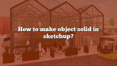 How to make object solid in sketchup?