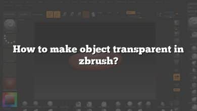 How to make object transparent in zbrush?