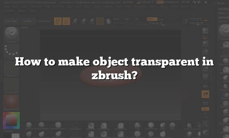 make object see through zbrush