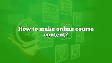 How to make online course content?