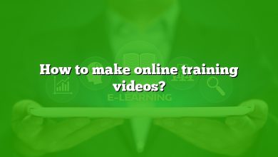 How to make online training videos?