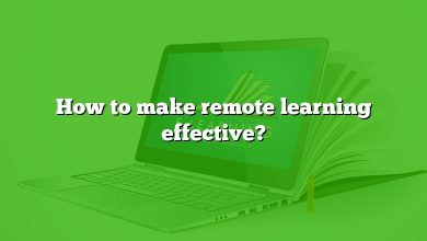 How to make remote learning effective?