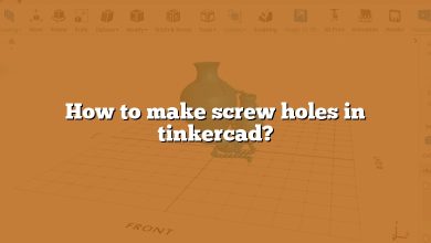 How to make screw holes in tinkercad?