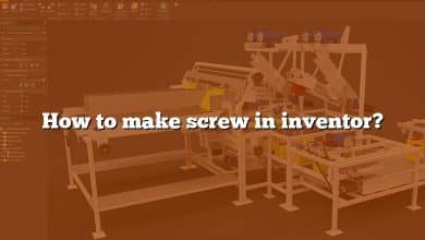 How to make screw in inventor?