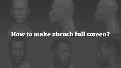 How to make zbrush full screen?