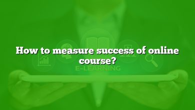 How to measure success of online course?