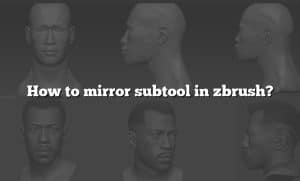 how to mirror subtool in zbrush