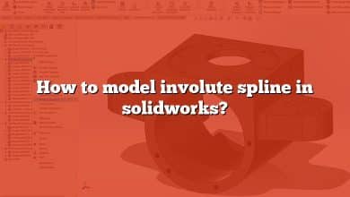 How to model involute spline in solidworks?