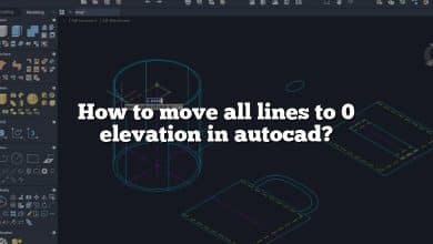 How to move all lines to 0 elevation in autocad?