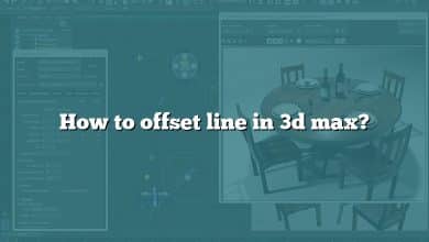 How to offset line in 3d max?