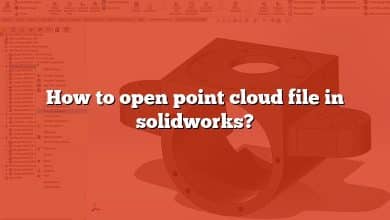 How to open point cloud file in solidworks?