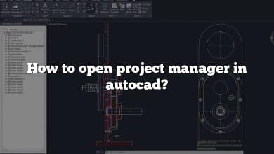 How to open project manager in autocad?