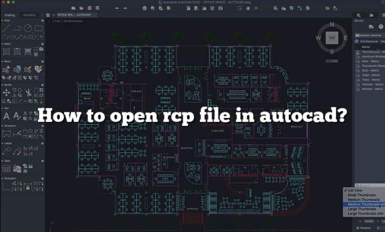 open rcp file in autocad