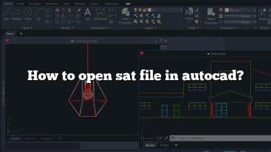 How to open sat file in autocad?