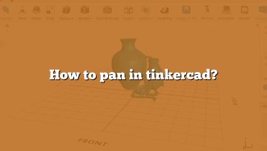 How to pan in tinkercad?