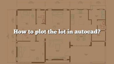 How to plot the lot in autocad?