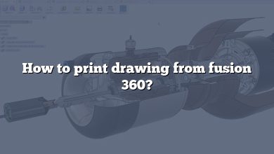 How to print drawing from fusion 360?