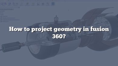 How to project geometry in fusion 360?