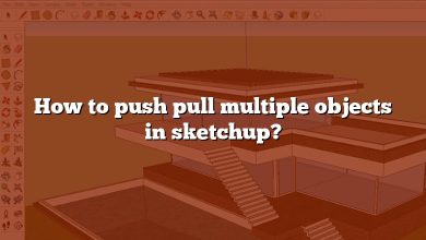 How to push pull multiple objects in sketchup?