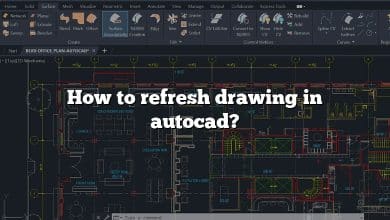 How to refresh drawing in autocad?