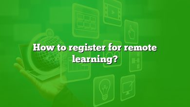 How to register for remote learning?