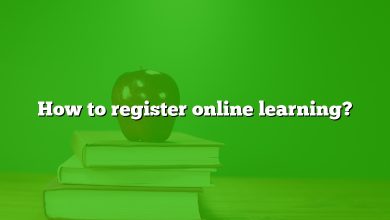 How to register online learning?