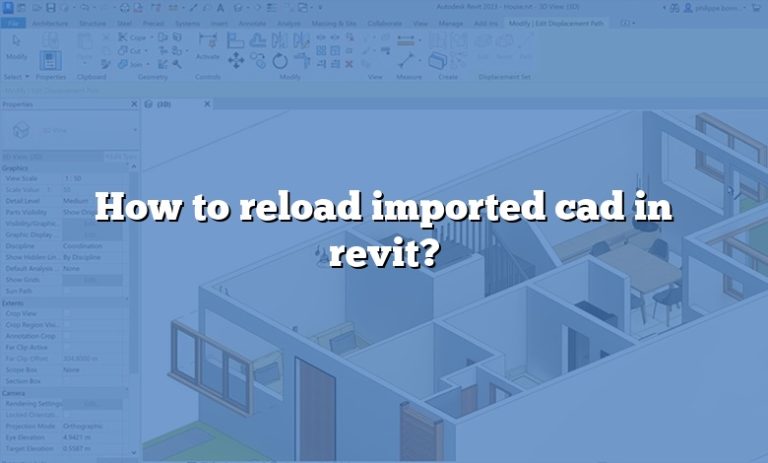 reload cad link in revit