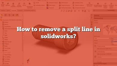 How to remove a split line in solidworks?