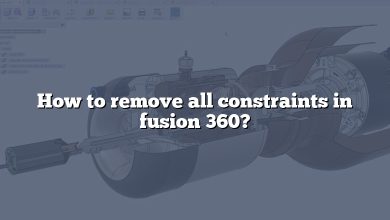 How to remove all constraints in fusion 360?