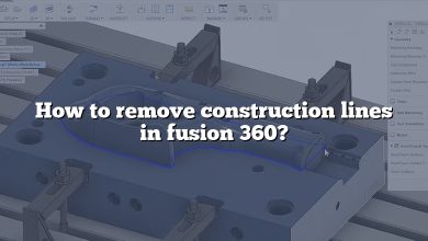 How to remove construction lines in fusion 360?