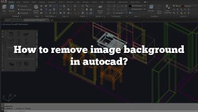 How to remove image background in autocad?