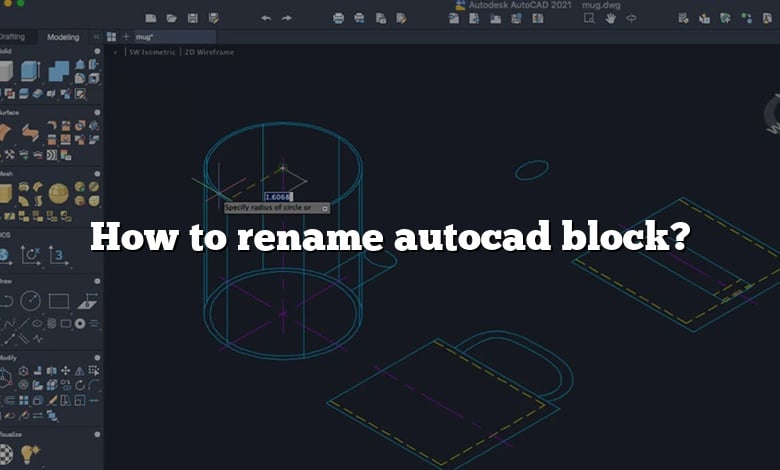 How to rename autocad block?