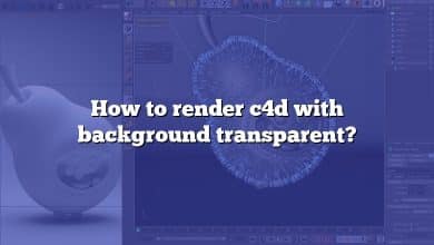 How to render c4d with background transparent?