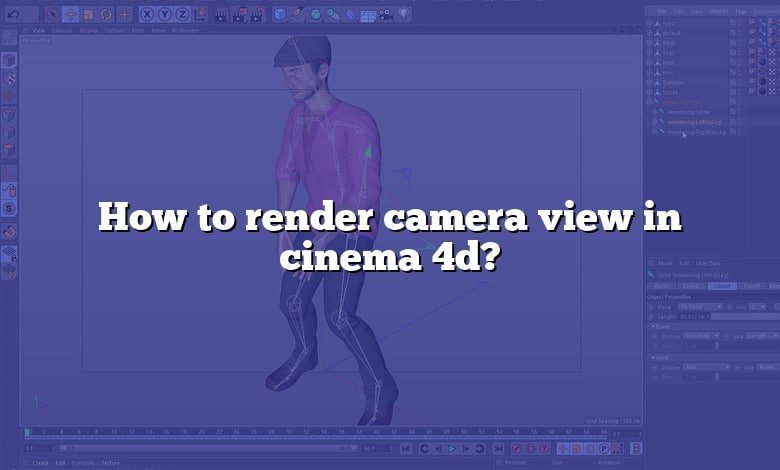 How to render camera view in cinema 4d?