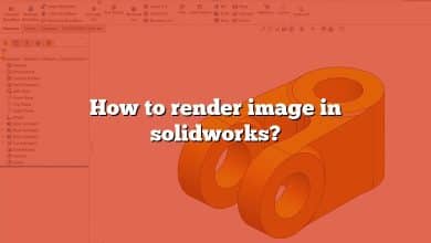 How to render image in solidworks?