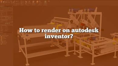 How to render on autodesk inventor?