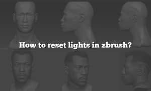 how to reset lights in zbrush