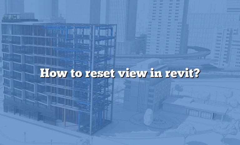 reset 3d view in revit