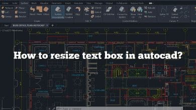 How to resize text box in autocad?