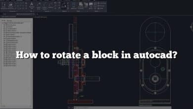 How to rotate a block in autocad?