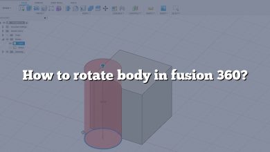 How to rotate body in fusion 360?