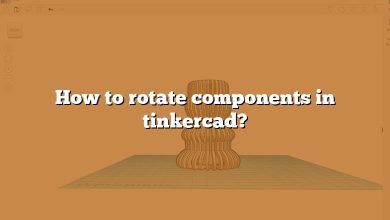 How to rotate components in tinkercad?