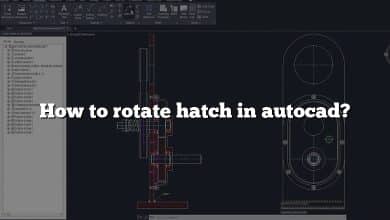 How to rotate hatch in autocad?