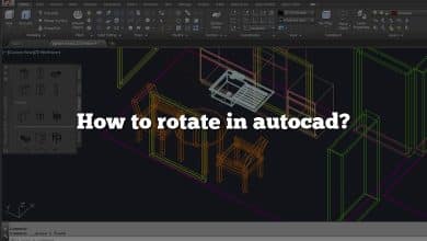 How to rotate in autocad?