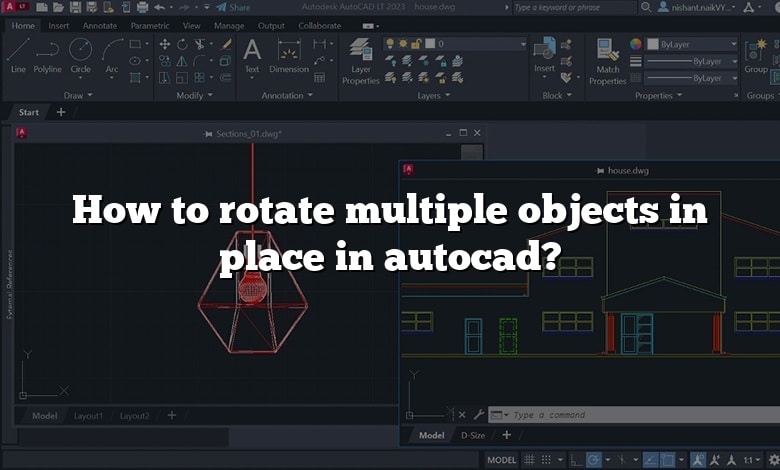 how-to-rotate-multiple-objects-in-place-in-autocad