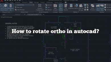 How to rotate ortho in autocad?