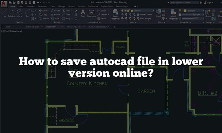 how-to-save-autocad-file-in-lower-version-online