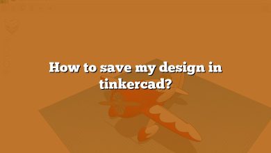 How to save my design in tinkercad?