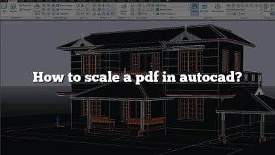 How to scale a pdf in autocad?