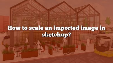 How to scale an imported image in sketchup?